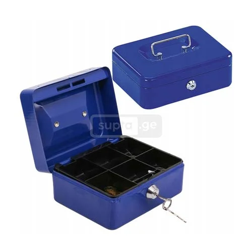 Cashbox - ქეშბოქსი ფულის შესანახი მეტალის ყუთი, პატარა